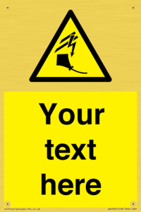 Custom warning kite flying near powerlines